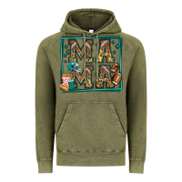Vintage Olive american football mama Vintage Hoodie - Jasminsmagicworld