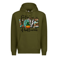 Army Green Western For The Love of Halloween Premium Hoodie - texasbilliewilder