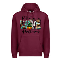 Burgundy Western For The Love of Halloween Premium Hoodie - texasbilliewilder