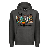 Charcoal Heather Western For The Love of Halloween Premium Hoodie - texasbilliewilder
