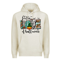 Oatmeal Heather Western For The Love of Halloween Premium Hoodie - texasbilliewilder