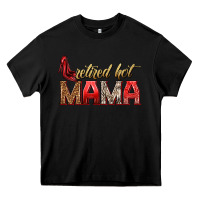 Black retired hot mama Heavy Core Tee - texasbilliewilder