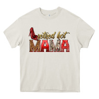 Cream retired hot mama Heavy Core Tee - texasbilliewilder