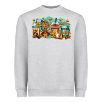Heather Grey thanksgiving coffee Heavyweight Sweatshirt - Jasminsmagicworld