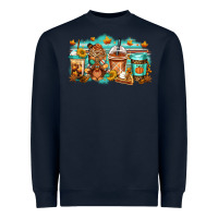 Navy thanksgiving coffee Heavyweight Sweatshirt - Jasminsmagicworld