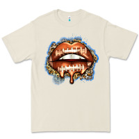 Bone american football lips Premium Tee - Zillion Design Studio
