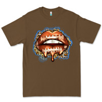 Cacao american football lips Premium Tee - Zillion Design Studio