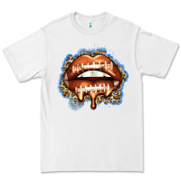White american football lips Premium Tee - Zillion Design Studio
