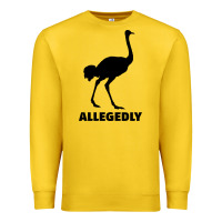 Lemon ALLEGEDLY FUNNY OSTRICH Premium Sweatshirt - Bettercallsaul