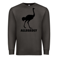 Smoke ALLEGEDLY FUNNY OSTRICH Premium Sweatshirt - Bettercallsaul