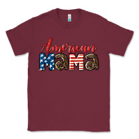 Burgundy Western American Mama Classic Tee - LillyAllenDesigns