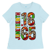 Baby Blue 1865 juneteenth Ladies Tee - Zillion Design Studio