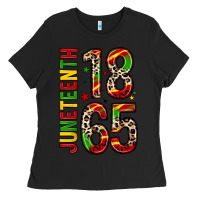 Black 1865 juneteenth Ladies Tee - Zillion Design Studio