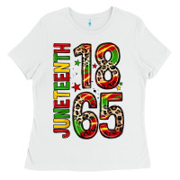White 1865 juneteenth Ladies Tee - Zillion Design Studio