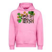 Fuchsia Pink Wee bit o' Irish St. Patrick's Urban Hoodie - CowGirlArtShop