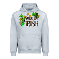 Heather Grey Wee bit o' Irish St. Patrick's Urban Hoodie - CowGirlArtShop