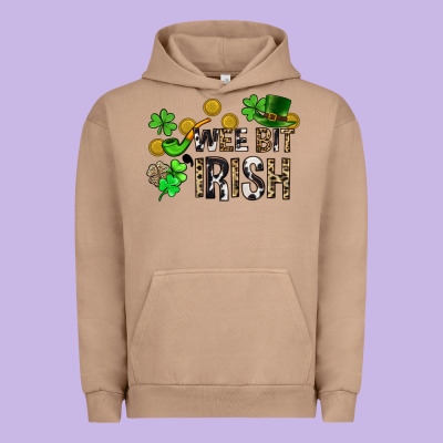 Wee Bit O' Irish St. Patrick's Urban Hoodie Designed By Cowgirlartshop