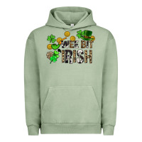 Pigment Oil Green Wee bit o' Irish St. Patrick's Urban Hoodie - CowGirlArtShop