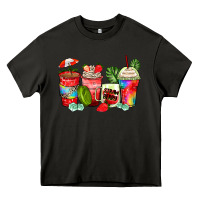 Asphalt strawberry coffee cups Heavy Core Tee - Zillion Design Studio