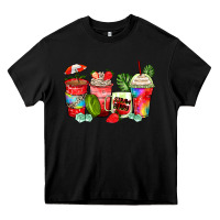 Black strawberry coffee cups Heavy Core Tee - Zillion Design Studio