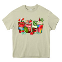 Mossy strawberry coffee cups Heavy Core Tee - Zillion Design Studio