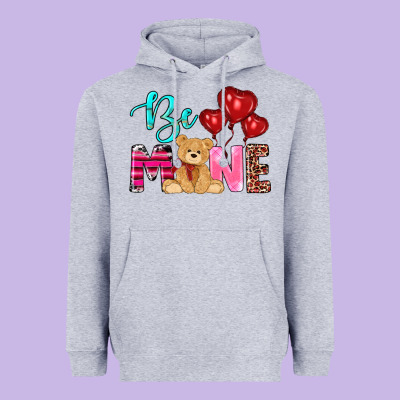 Valentine's Day Be Mine Tedybear Heavyweight Hoodie Designed By Ranaportraitstore