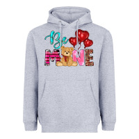 Heather Grey valentine's day be mine tedybear Heavyweight Hoodie - RanaPortraitStore