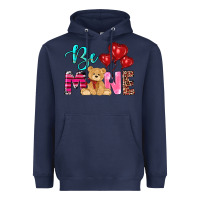 Navy valentine's day be mine tedybear Heavyweight Hoodie - RanaPortraitStore