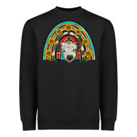 Black scottish white calf  rainbow Heavyweight Sweatshirt - BarkalooDesign