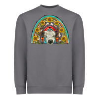 Storm scottish white calf  rainbow Heavyweight Sweatshirt - BarkalooDesign