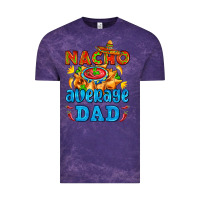 Cloud Purple nacho average dad with nacho Vintage Tee - AdoDesignShop