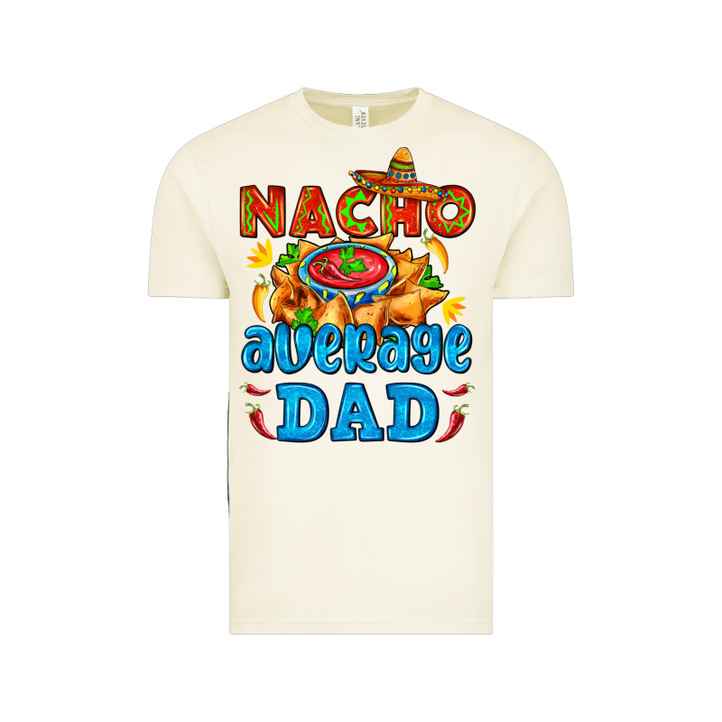 Nacho Average Dad With Nacho Vintage Tee by AdoDesignShop | Teevron