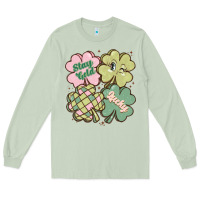Matcha st patricks day clover Long Sleeve Tee - MaliasSmallBusiness