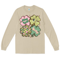 Mushroom st patricks day clover Long Sleeve Tee - MaliasSmallBusiness