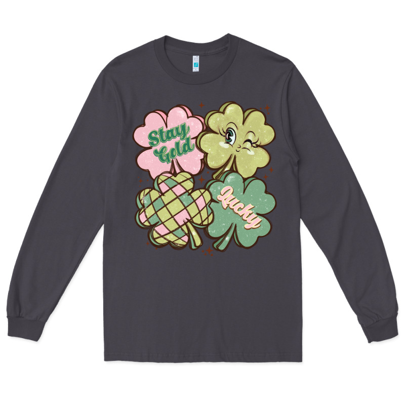 St Patricks Day Clover Long Sleeve Tee by MaliasSmallBusiness | Teevron
