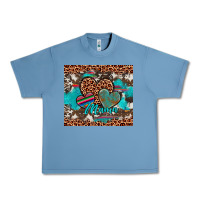 Pebble Blue hearts mama Urban Heavy Tee - Artiststas