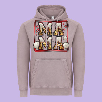 Volleyball Mama Vintage Hoodie Designed By Jasminsmagicworld