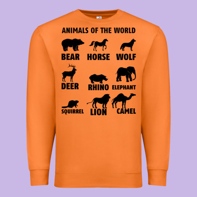 Animal Of The World Premium Sweatshirt Designed By Bettercallsaul
