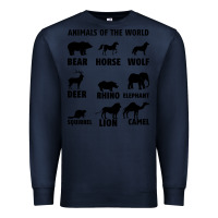 Navy Animal Of The World Premium Sweatshirt - Bettercallsaul