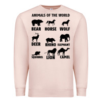 Pale Pink Animal Of The World Premium Sweatshirt - Bettercallsaul