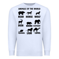 White Animal Of The World Premium Sweatshirt - Bettercallsaul