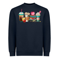 Navy teacher fuel coffee cups Heavyweight Sweatshirt - Jasminsmagicworld