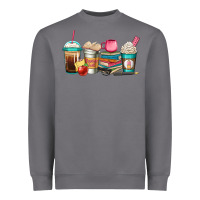 Teacher Fuel Coffee Cups Heavyweight Sweatshirt | Teevron