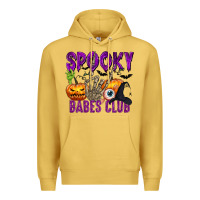 Antique Gold Spooky babes club Premium Hoodie - texasbilliewilder