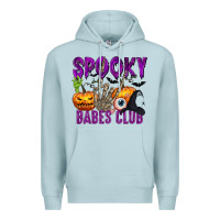 Blue Mist Spooky babes club Premium Hoodie - texasbilliewilder