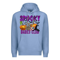 Colony Blue Spooky babes club Premium Hoodie - texasbilliewilder