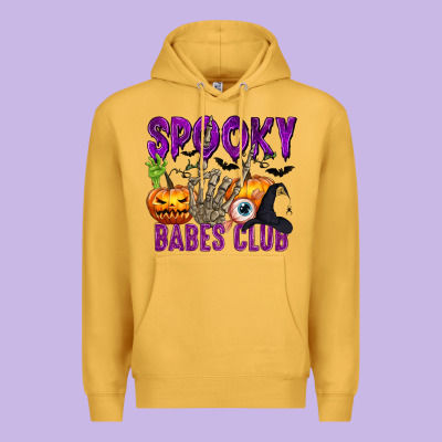 Spooky Babes Club Premium Hoodie Designed By Texasbilliewilder