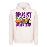 Pale Pink Spooky babes club Premium Hoodie - texasbilliewilder