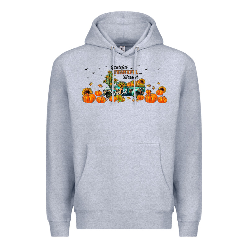 Grateful Thankful Blessed Premium Hoodie by JahusDesignShop | Teevron