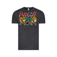 Vintage Black pittbull mom Vintage Tee - Artiststas